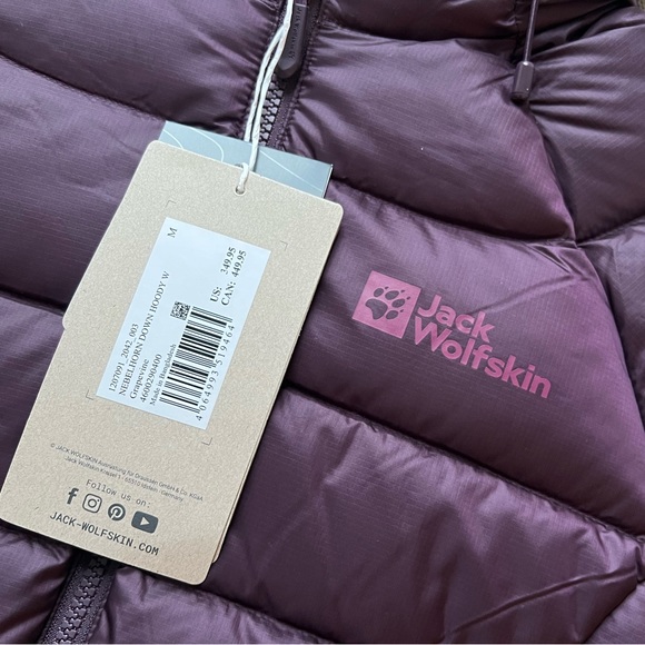 NWT Jack Wolfskin Nebelhorn Down Hoody Jacket - Picture 9 of 9